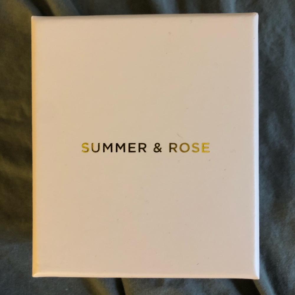 Summer & Rose Bar Chain Earrings in Rose